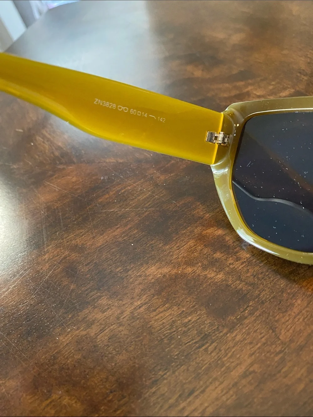 Olive Green Retro Rectangle Sunglasses